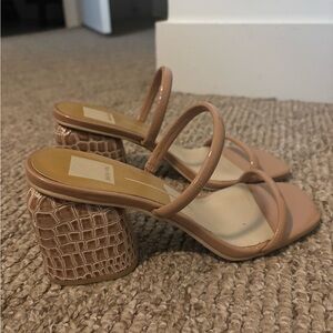 Dolce Vita Nude Strappy Block Heels